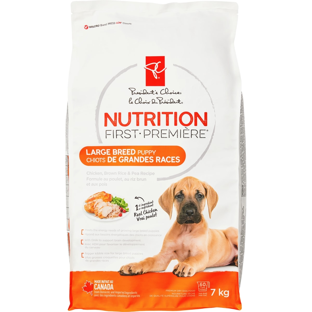 President's Choice Nutrition First Dog Food, Chicken, Brown Rice & Pea