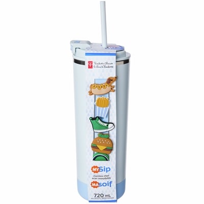 President's Choice My Sip Stainless Steel Insulated Bottle - Blue 1 ea, $8.49/1ea