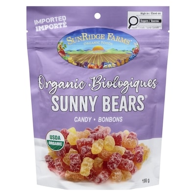 SunRidge Farms Candy Organic Sunny Bears 198 g, $5.05/100g