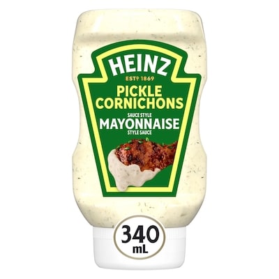 Heinz Sauce style mayonnaise aux cornichons 340 ml, 1,32 $/100ml