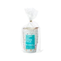 Everyday Essentials Lot de 10 bols à crème glacée avec cuillères – cornets 10 ea, 0,15 $/1ch