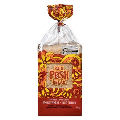 Tramezzini Pain posh sans croûte blé entier 370 g, 1,08 $/100g