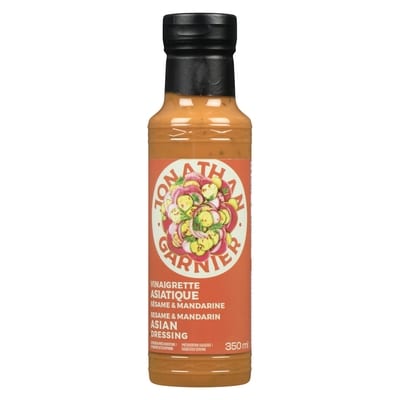 Jonathan Garnier Vinaigrette asiatique sésame & mandarine 350 ml, 1,29 $/100ml