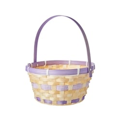 null Panier de Pâques rond en bambou – violet 1 ea, 3,00 $/1ch