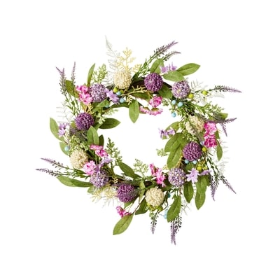 null Lavender Floral Spring Wreath 1 ea, $39.00/1ea