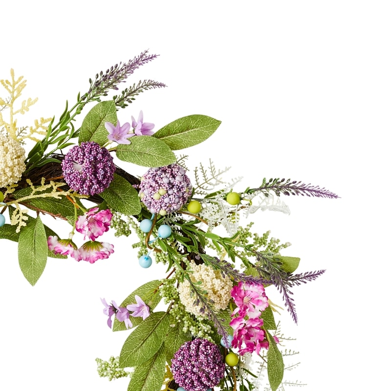 Lavender Floral Spring Wreath