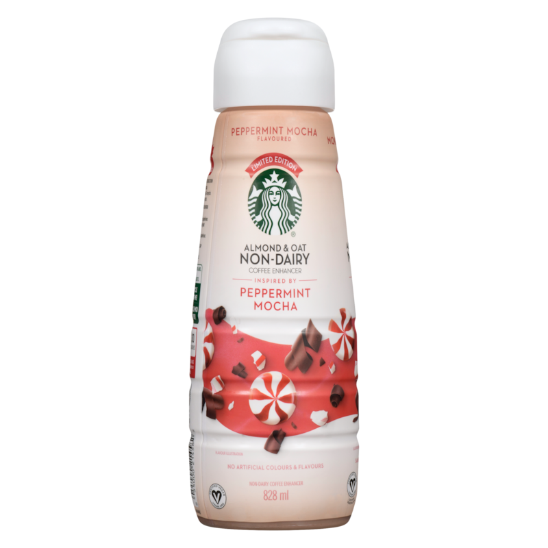 Almond & Oat Non-Dairy Coffee Enhancer Peppermint Mocha Flavoured Limited Edition