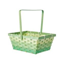 null Grand panier de Pâques rectangulaire en bambou – vert 1 ea, 5,00 $/1ch