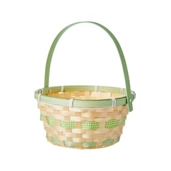 null Panier de Pâques rond en bambou – vert 1 ea, 3,00 $/1ch