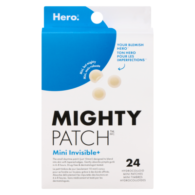 Hero Hydrocolloid Mini Patches Mini Invisible+ 24 ea, $0.92/1ea