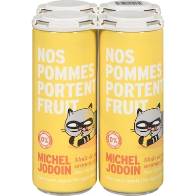 Michel Jodoin Pear Flavoured Sparkling Apple Must 4x355.0 ml, $0.70/100ml