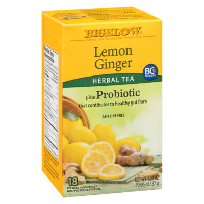 Herbal Tea Lemon Ginger Plus Probiotic