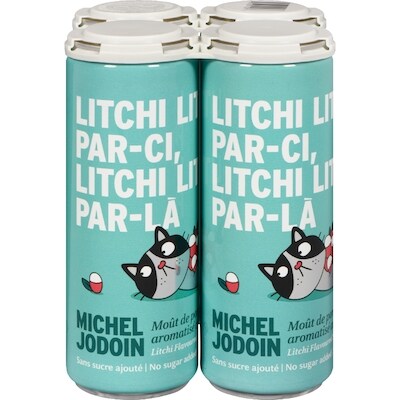 Michel Jodoin Litchi Flavoured Sparkling Apple Must 4x355.0 ml, $0.70/100ml