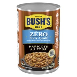 Bush’s Best Haricots au four zéro sucre ajouté 398 ml, 0,70 $/100ml