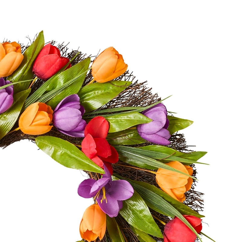 Spring Tulips Wreath