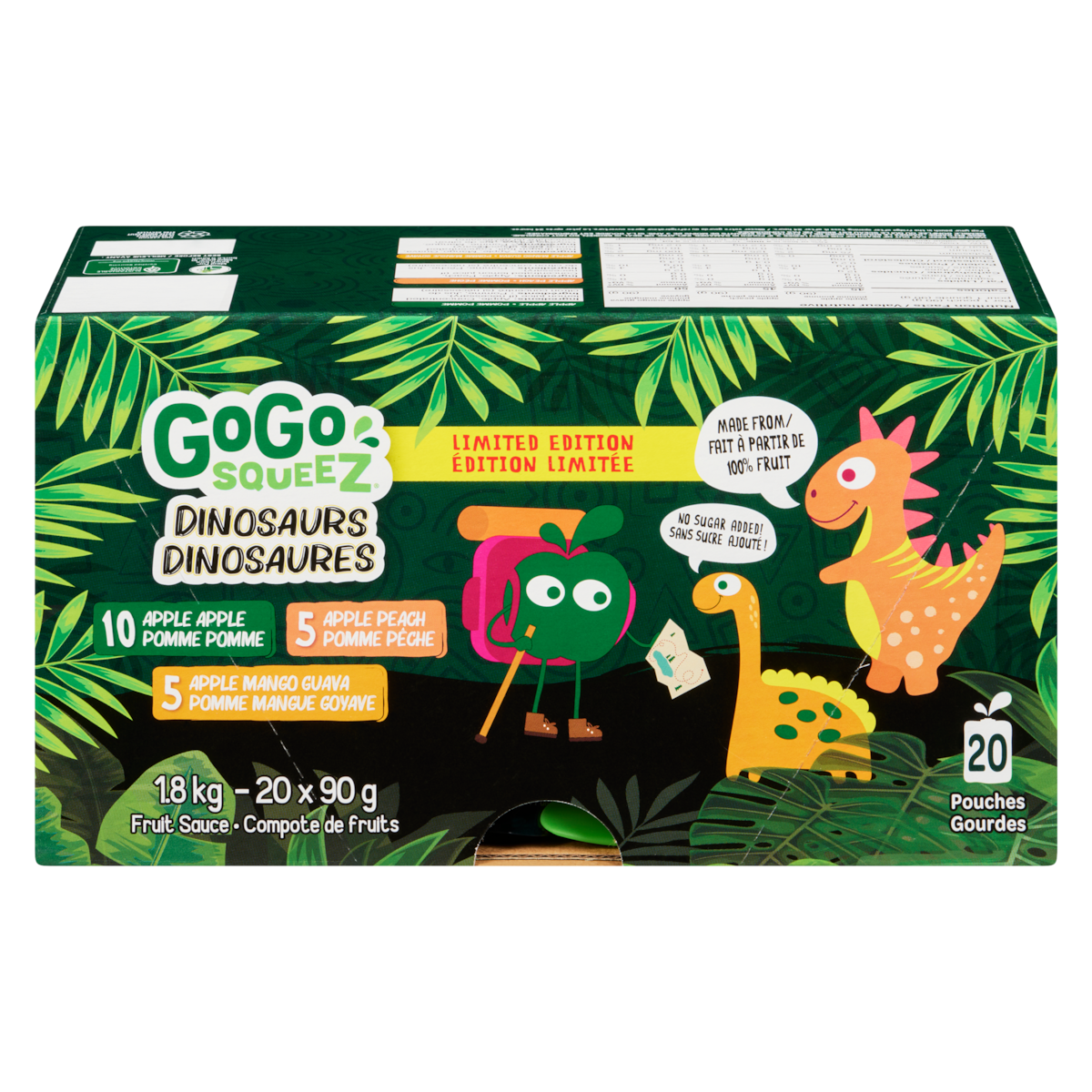 GoGo squeeZ Fruit Sauce Dinosaurs
