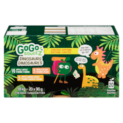 GoGo Squeez Compote de fruits dinosaures édition limitée 1.8 kg, 0,83 $/100g