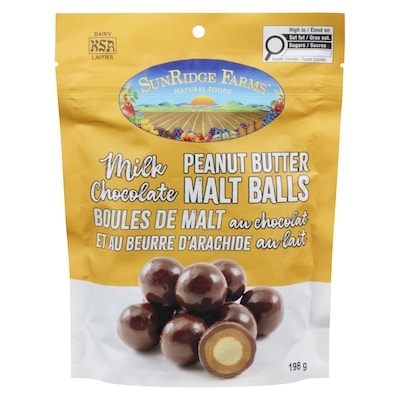 SunRidge Farms Milk Chocolate Peanut Butter Malt Balls 198 g, $6.06/100g