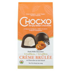 ChocXO Dark Milk Chocolate Truffles Crème Brûlée 100 g, $9.00/100g