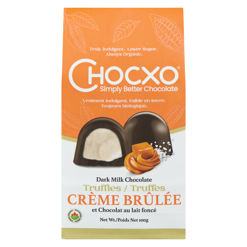 ChocXO Dark Milk Chocolate Truffles Crème Brûlée - 100 g | Real
