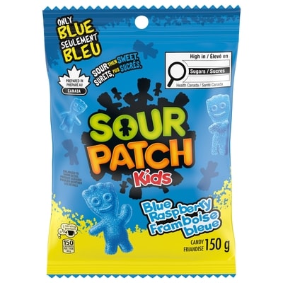 Maynards Friandises Sour Patch Kids à la framboise bleue 150 g, 2,19 $/100g