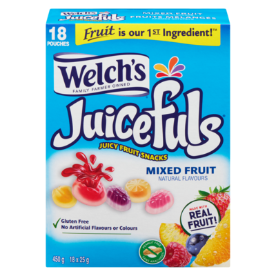 Welch's Juicy Fruit Snacks Mixed Fruit 450 g, $2.66/100g