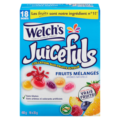 Welch’s Collation aux fruits juteux fruits mélangés 450 g, 2,66 $/100g