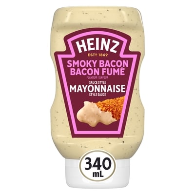 Heinz Smoky Bacon Flavour Mayonnaise Style Sauce 340 ml, $1.18/100ml