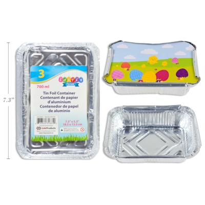 null Boîte en aluminium avec couvercle imprimé 1 ea, 3,00 $/1ch