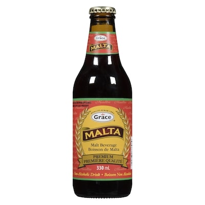 Grace Non-Alcoholic Drink Malt Beverage 330 ml, $0.45/100ml