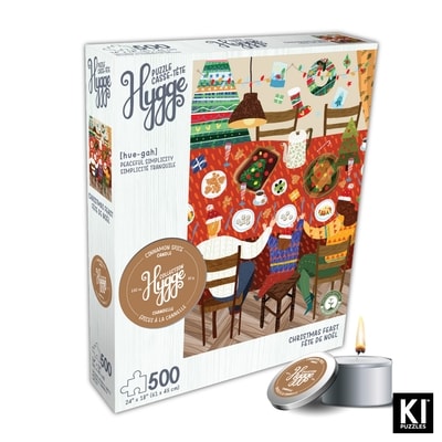 Playview 500 Piece Hygge Holiday Puzzle & Candle 1 ea, $16.99/1ea