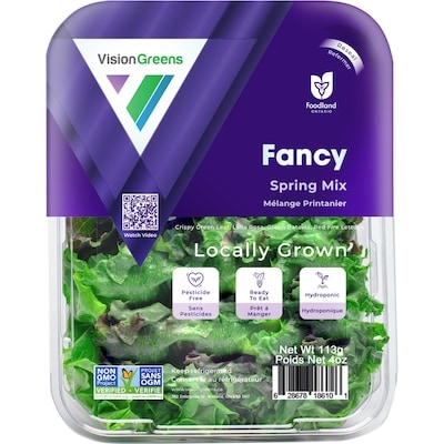 Vision Greens VisionGreens fancy mélange printanier 113 g, 5,31 $/100g
