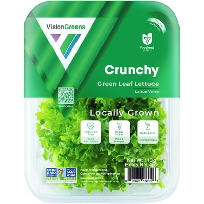 Vision Greens VisionGreens crunchy laitue verte 113 g, 5,31 $/100g