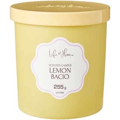 Life at Home Lemon Bacio Scented Candle 1 ea, $10.00/1ea