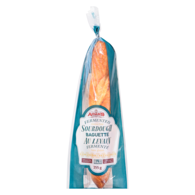 AIDANS GLUTEN FREE Fermented Sourdough Baguette 255 g, $3.13/100g