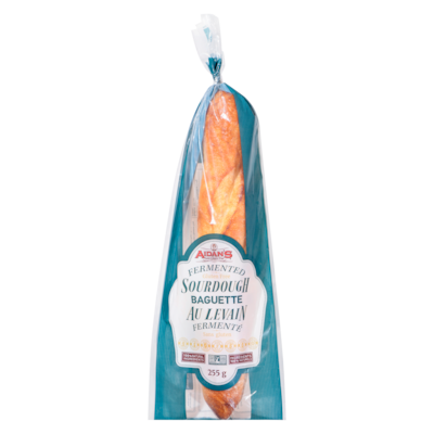 AIDANS GLUTEN FREE Baguette au levain fermenté 255 g, 3,88 $/100g