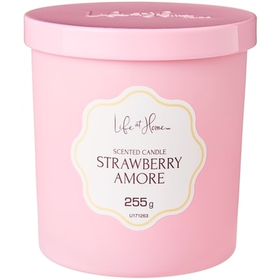 Life at Home Strawberry Amore Scented Candle 1 ea, $10.00/1ea