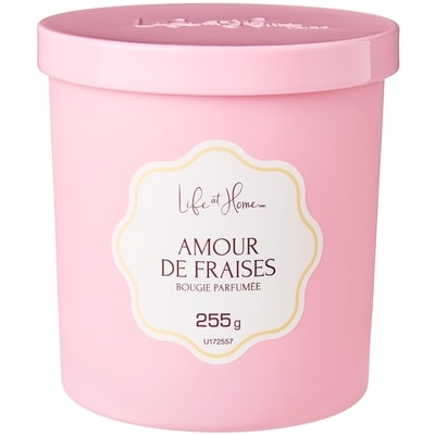 Life at Home Bougie parfumée Amour de fraises 1 ea, 10,00 $/1ch