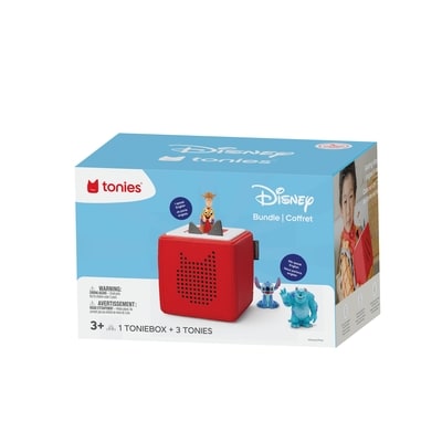 Disney Disney Pixar Red Toniebox Audio Player Bundle with Toy Story, Lilo & Stitch, and Monsters Inc. 1 ea, $180.00/1ea