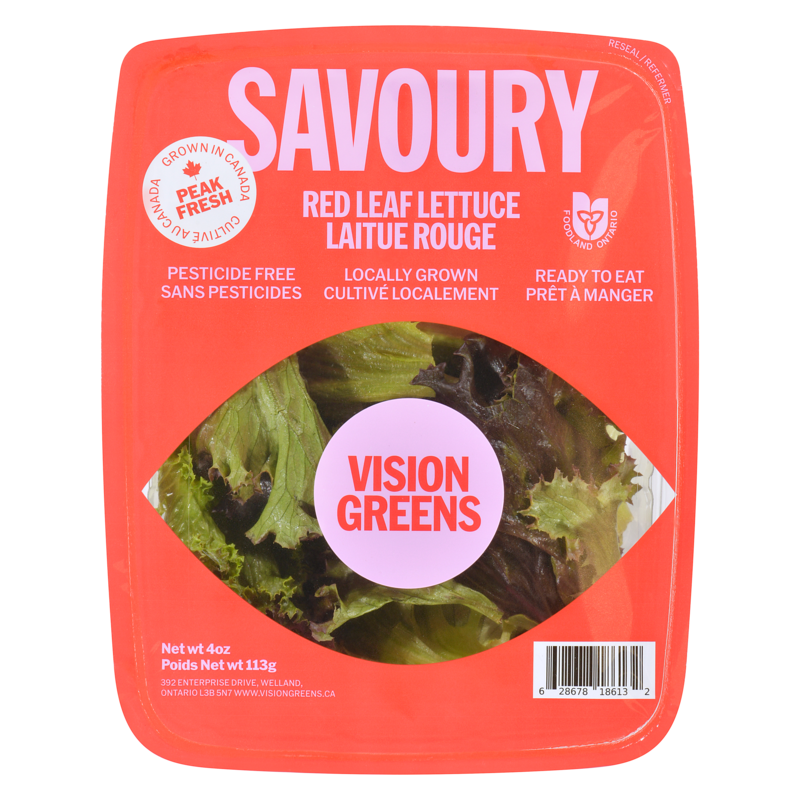 VisionGreens Cherry Kiss Red Leaf Lettuce