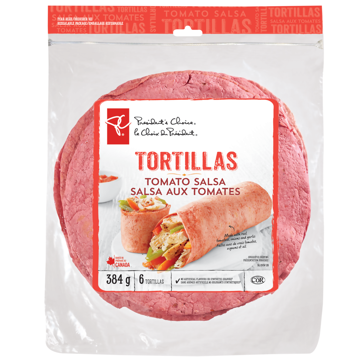 President's Choice Spinach Tortillas