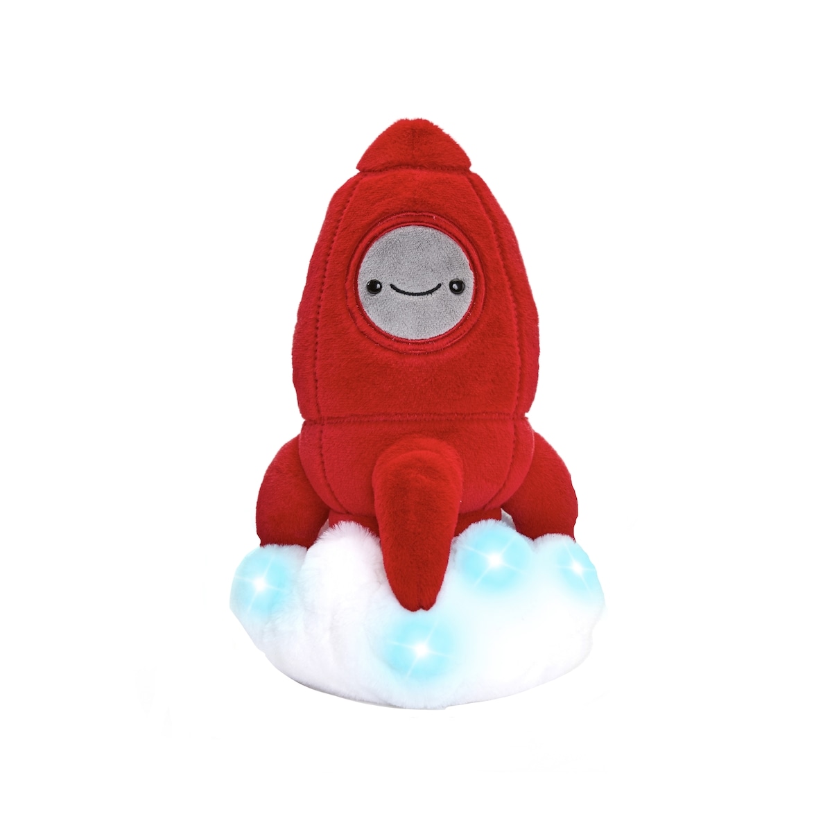 F.A.O Schwarz 11.5” Glow Brights Space Rocket Plush 3 ea, $8.33/1ea