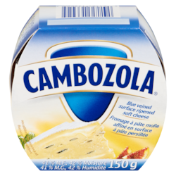 Cambozola Blue Veined Surface Ripened Soft Cheese 41 % M.F. 150 g, $5.33/100g