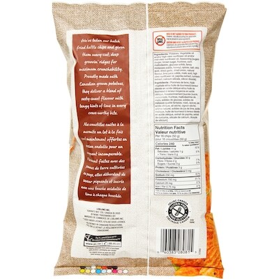 Rippled Kettle Cooked Hot Honey & Lime Flavour Potato Chips