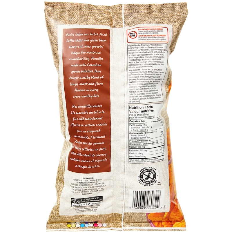 Rippled Kettle Cooked Spicy All Dressed Flavour Potato Chips