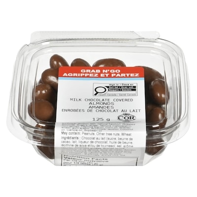 Johnvince Foods Milk Chocolate Covered Almonds 125 g, $4.00/100g
