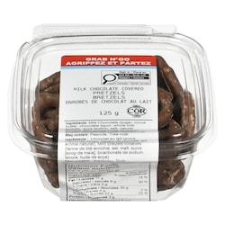 Johnvince Foods Milk Chocolate Covered Pretzels 125 g, $4.00/100g