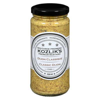 Kozlik’s Moutarde préparée dijon classique 250 ml, 3,32 $/100ml