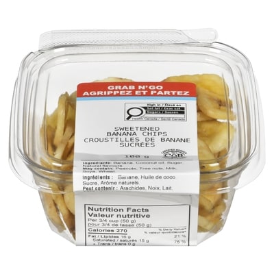 Johnvince Foods Sweetened Banana Chips 100 g, $3.00/100g
