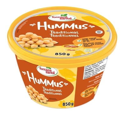 Fontaine Sante Traditional Hummus 850 g, $1.18/100g